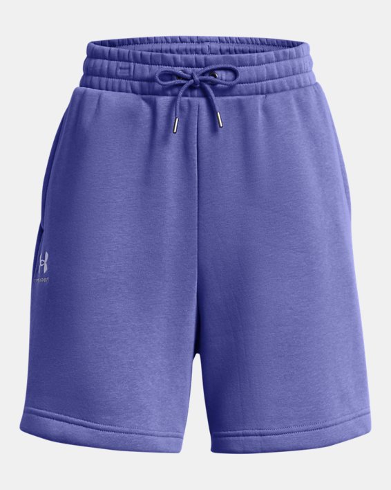 Shorts UA Icon Fleece Boyfriend para mujer, Purple, pdpMainDesktop image number 5